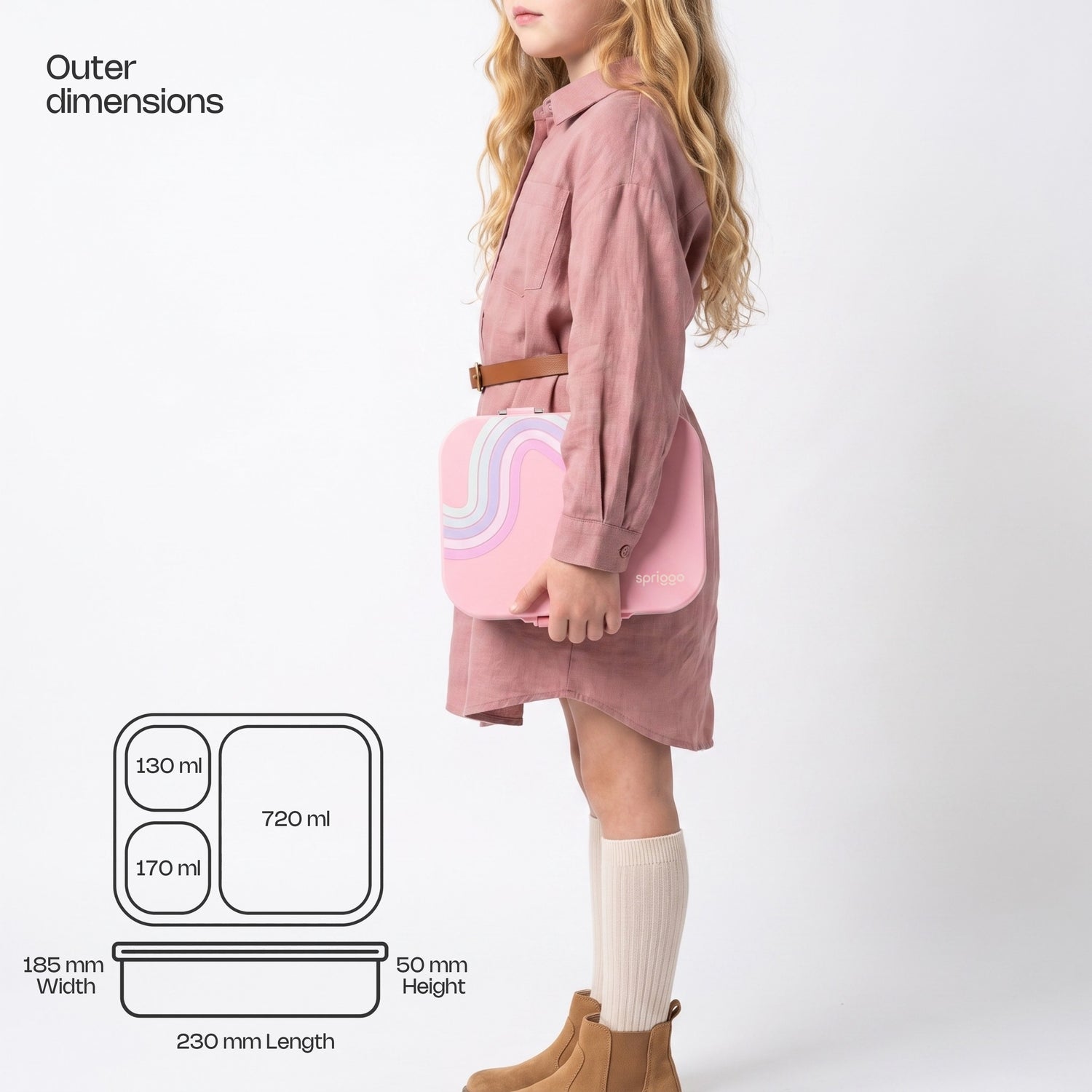 Vault Pro Kids Lunchbox- Waves Pink