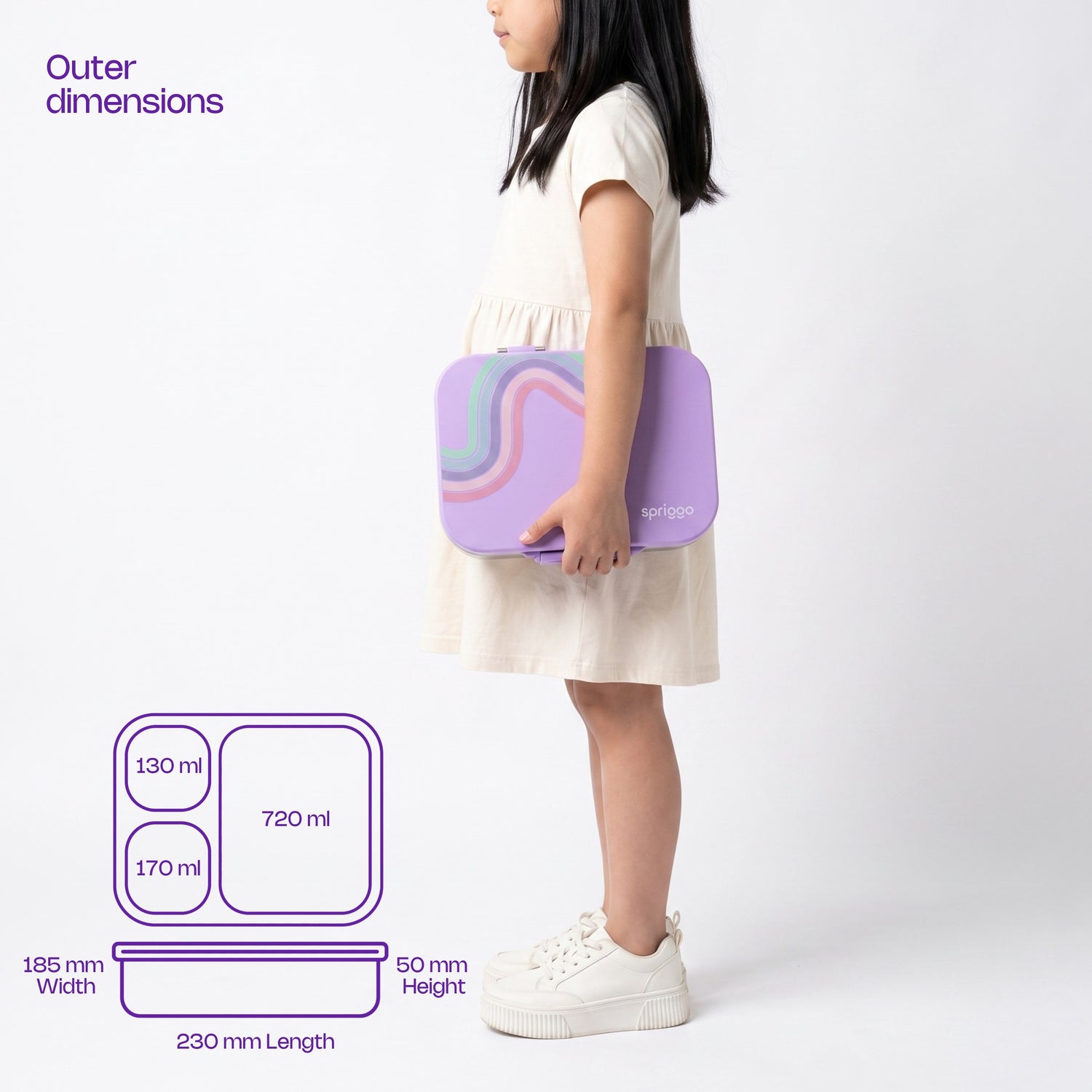 Fiambrera Vault Pro Kids - Ondas Moradas