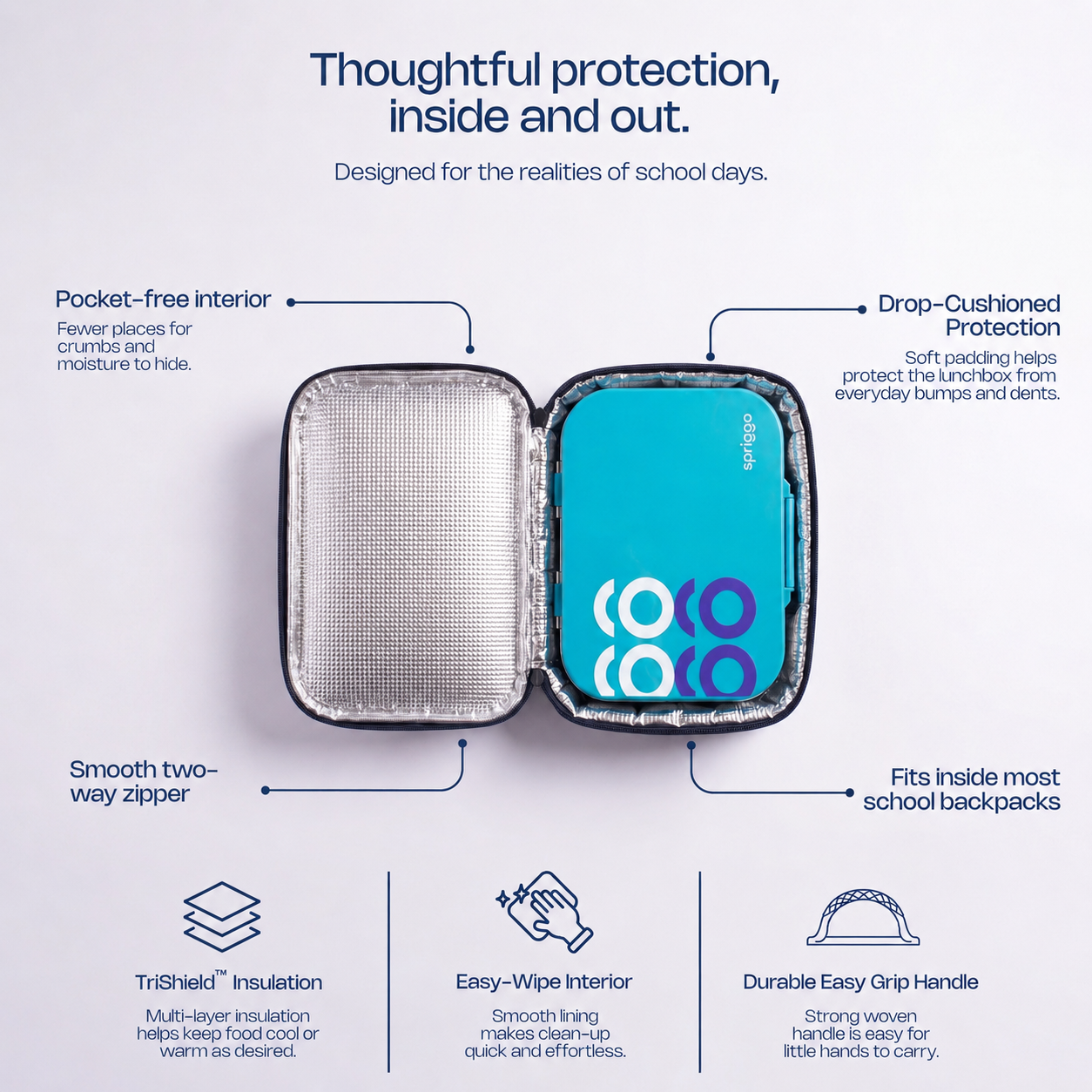 Explorer™ Insulated Lunch Bag- Midnight Dot