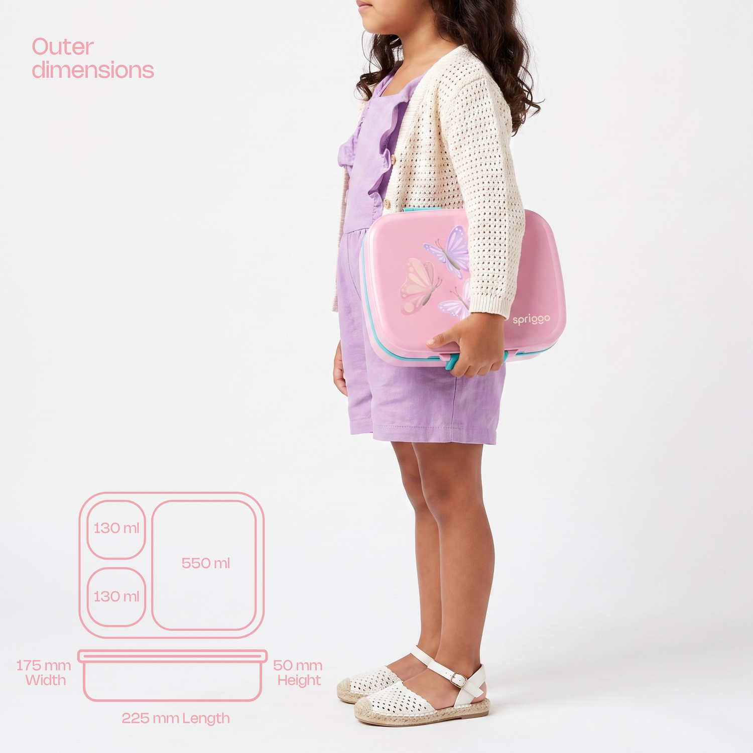 Vault Funk Kids Lunchbox- Lilac Wings